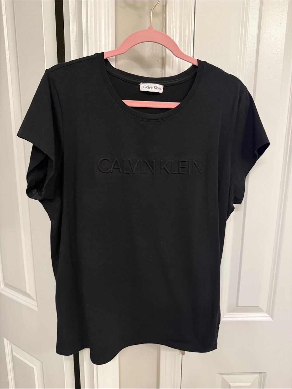 Calvin Klein Black Short Sleeve Logo Tee